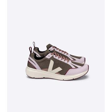 Pantofi Dama Veja CONDOR 2 ALVEOMESH Khaki/Pink | RO 492GSO